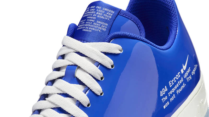 SWOOSH Nike Air Force 1 Low 404 Racer Blue HJ1060-400 Detail