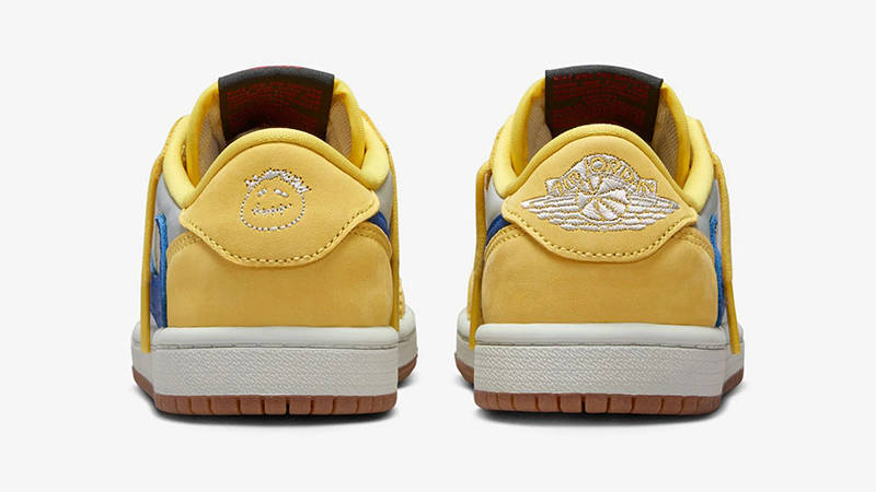 Travis Scott x Air Jordan 1 Low PS Canary DZ5909-700 Back