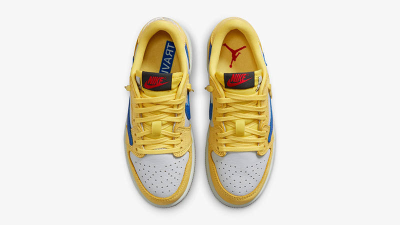 Travis Scott x Air Jordan 1 Low PS Canary DZ5909-700 Top