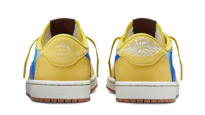 Travis Scott x Air Jordan 1 Low Toddler Canary Back