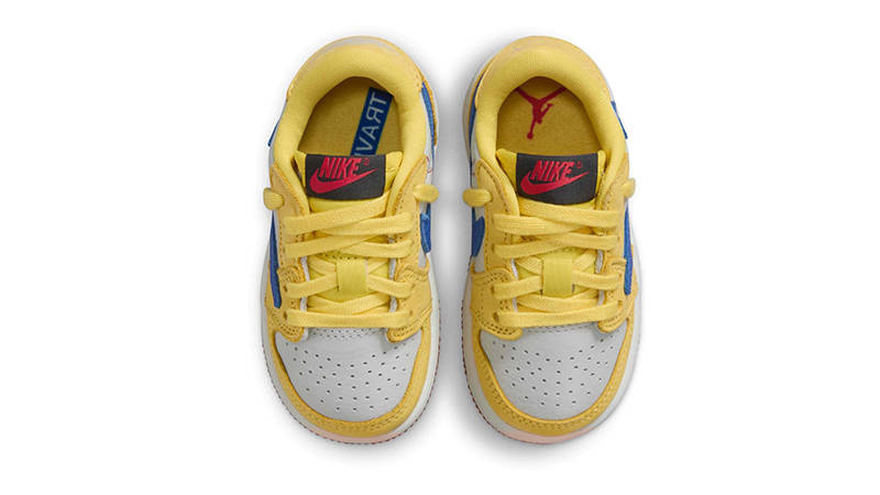 Travis Scott x Air Jordan 1 Low Toddler Canary | DZ5908-700 | The