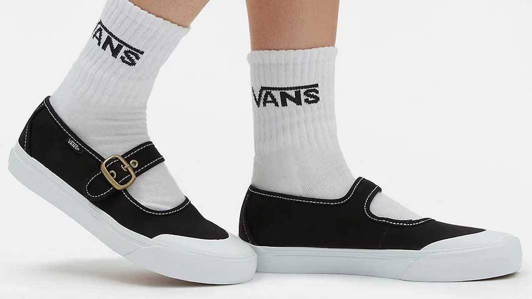 Vans Mary Jane Black On Foot