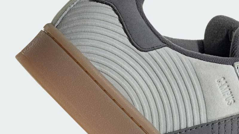 adidas Campus 00s Ash Silver Grey Closeup