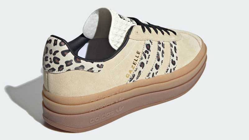 adidas Gazelle Bold Cream Leopard Back