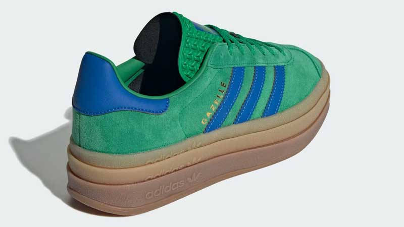 adidas Gazelle Bold Green Blue Back