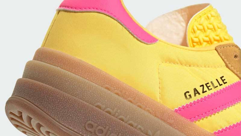 adidas Gazelle Bold Yellow Pink