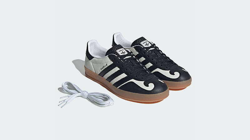 adidas Gazelle Gatsin White Black side