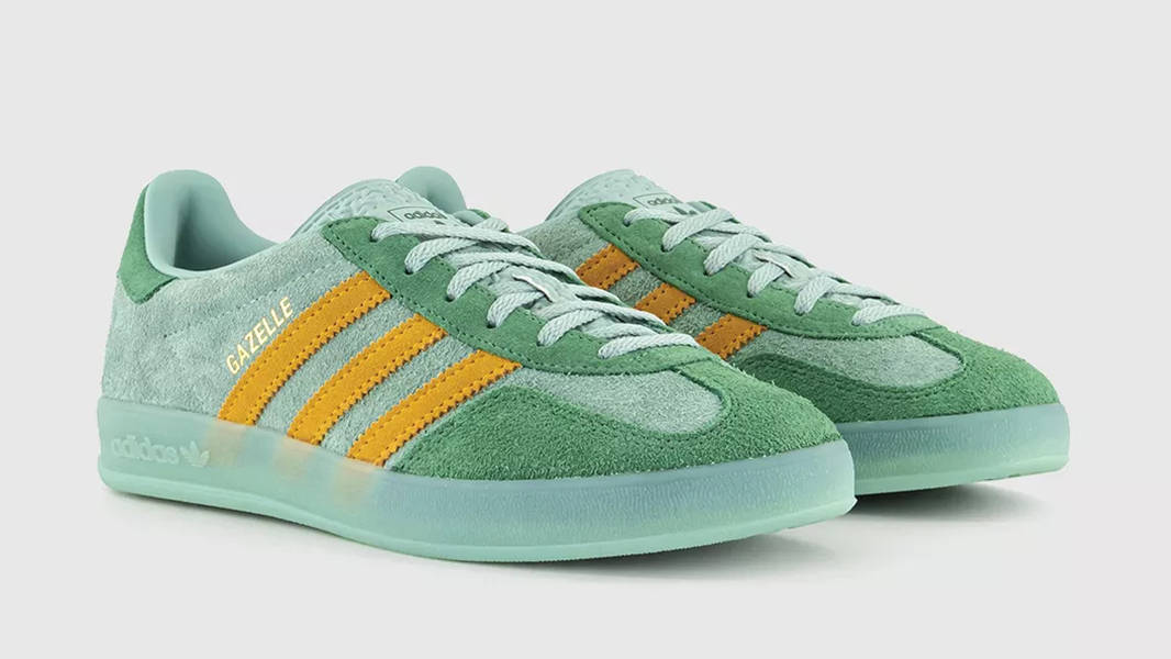 Adidas Gazelle Indoor Hazy Green Crew Yellow adidas Gazelle Indoor Hazy Green Yellow | IG6783 | The Sole Supplier