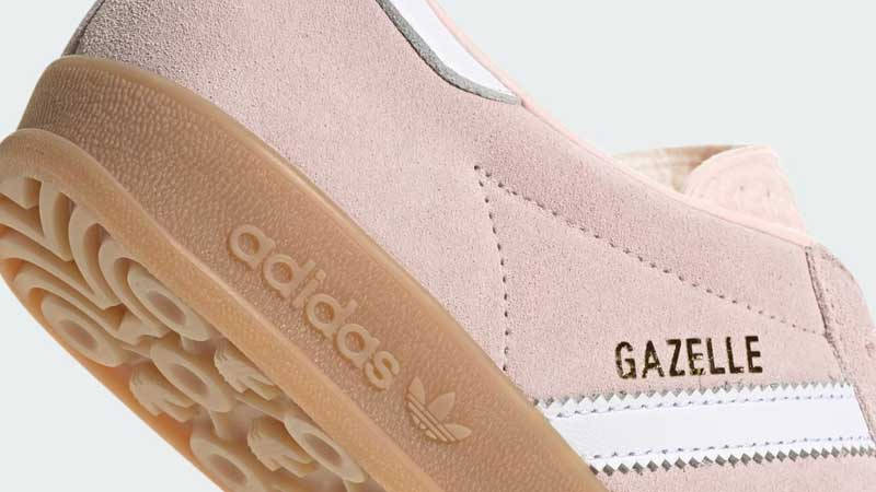 adidas Gazelle Indoor Sandy Pink Gum Closeup