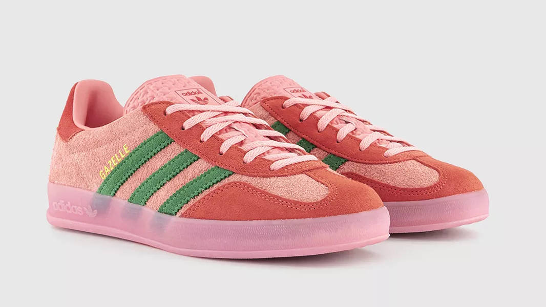 adidas Gazelle Indoor Semi Pink Green IG6782 Side