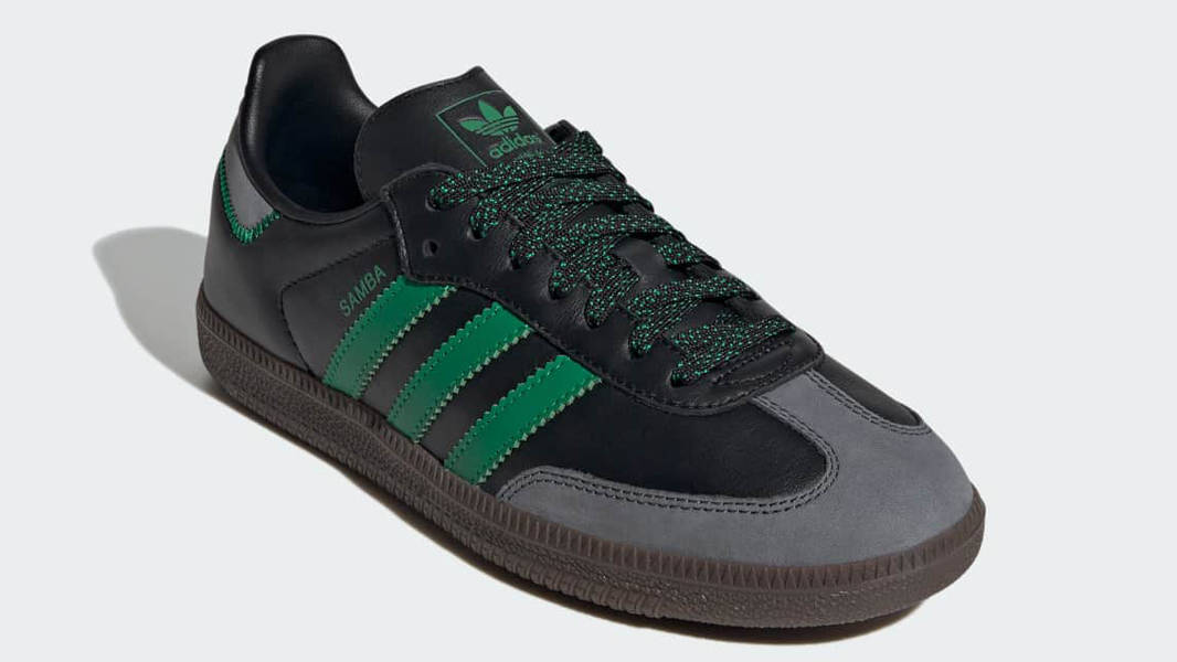 adidas Samba OG Black Green Front