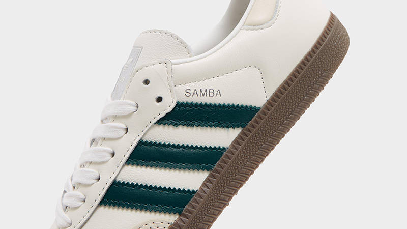 adidas Samba OG Cloud White Green IG1963 Detail