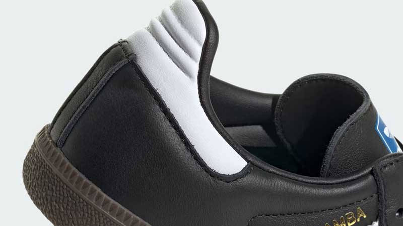 adidas Samba OG GS Black White Closeup