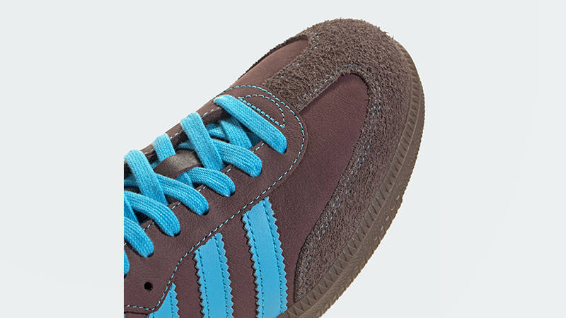 adidas Samba OG Shadow Brown Sky Rush JI2733 toe