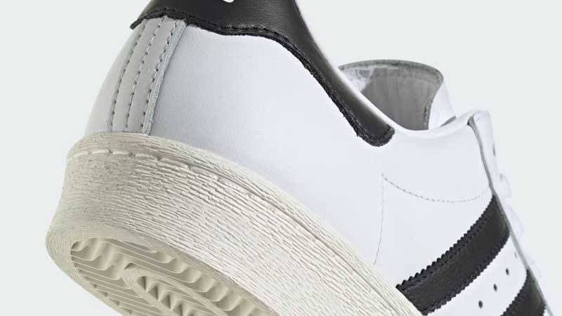 adidas Superstar 82 White Core Black Closeup