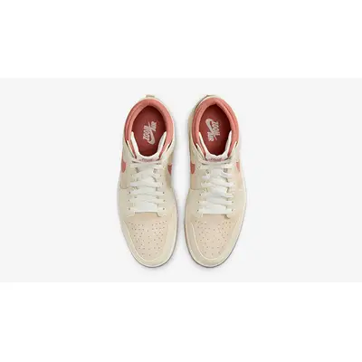 Air Jordan 1 High Zoom CMFT 2 Tan Salmon DV1307-102 Top