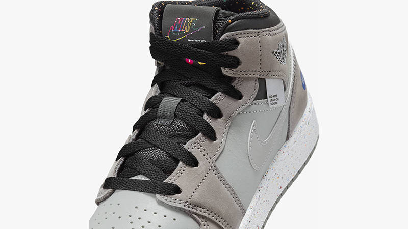Air Jordan 1 Mid NYC Subway tongue