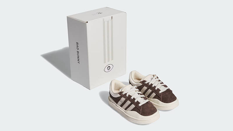 Bad Bunny x adidas Campus Toddler Deep Brown Chalk IF7151 Front
