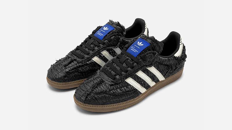Caroline Hu x CLOT x adidas Samba Reverie Black Gum side