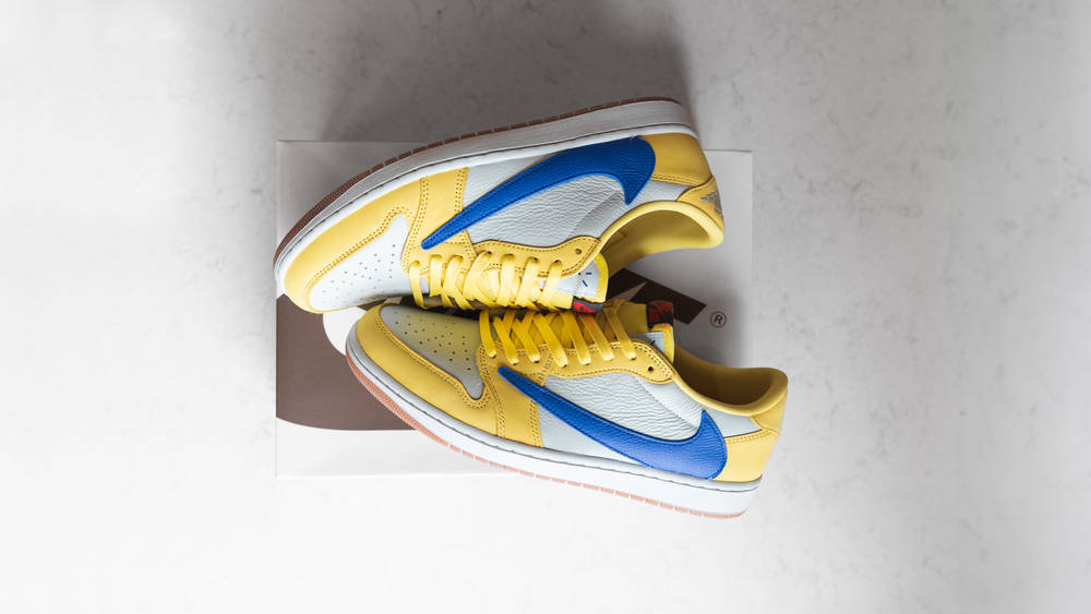 via The Sole Supplier Travis Scott x Air Jordan 1 Low OG Canary