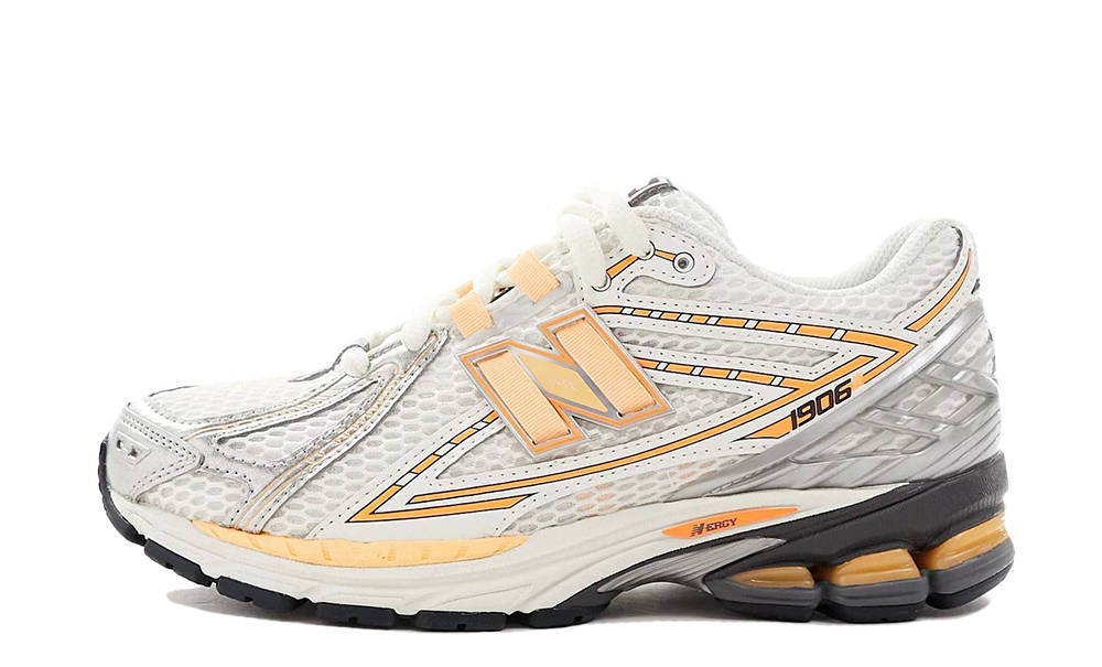New Balance 1906 silver neon orange