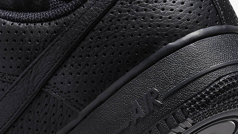 Nike Air Force 1 Low Perforated Black heel