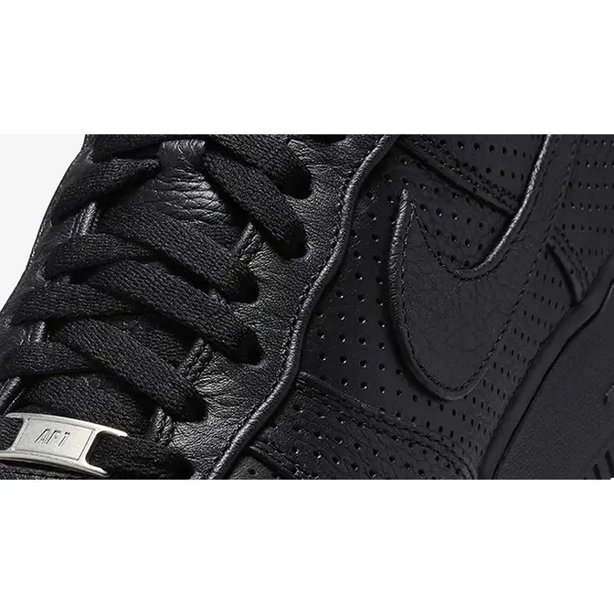 Nike Air Force 1 Low Perforated Black | Where To Buy | HF8189-001 | The ...