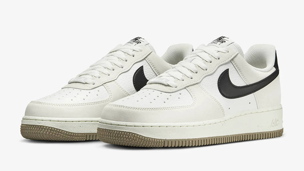 Nike Air Force 1 Next Nature Low Khaki Phantom Black HF9983-100 Side