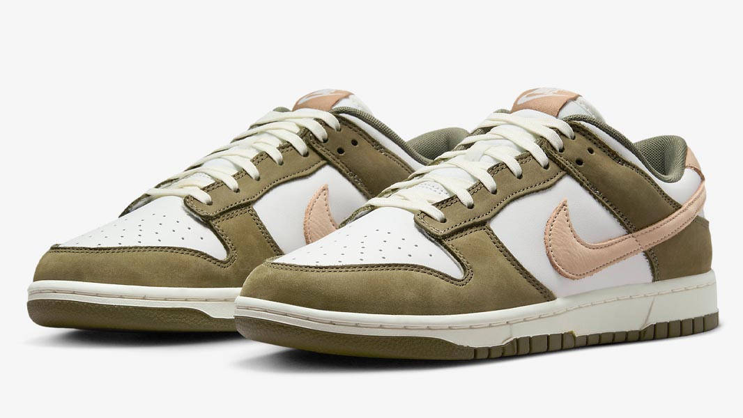 Nike Dunk Low Medium Olive Sail Front