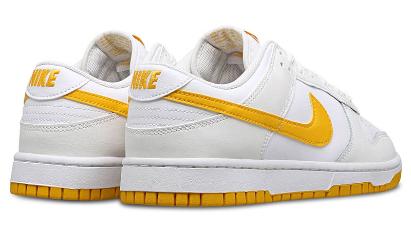 Nike Dunk Low White University Gold back