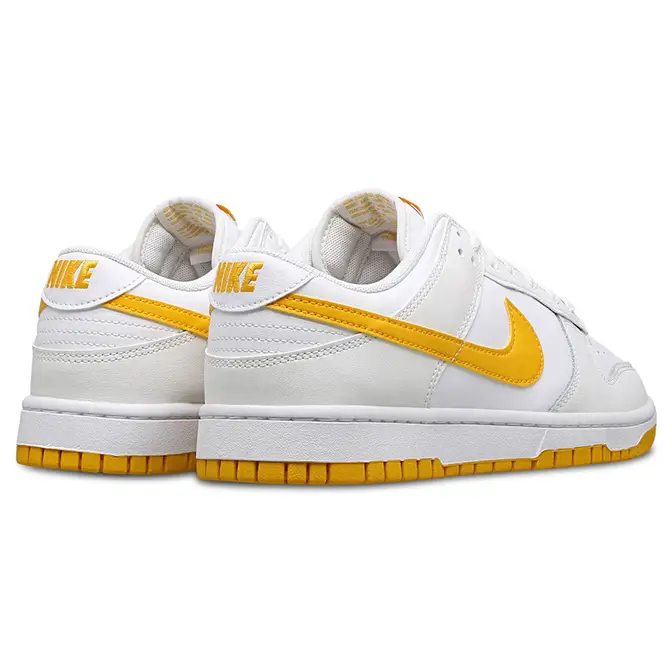 Nike Dunk Low White University Gold back