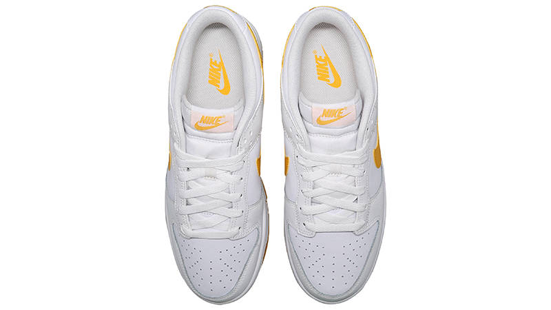 Nike Dunk Low White University Gold middle
