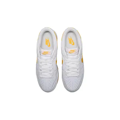 Nike Dunk Low White University Gold middle