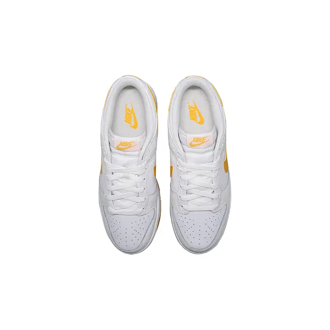 Nike Dunk Low White University Gold middle