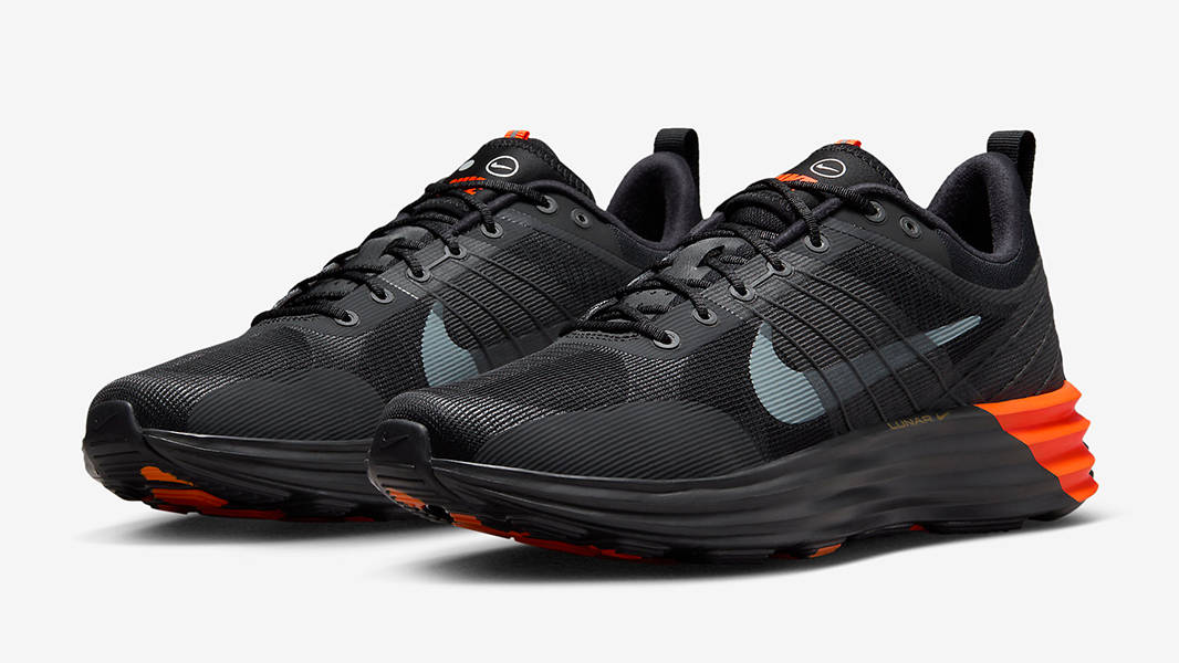 Nike Lunar Roam Black Safety Orange HJ8999-001 Side