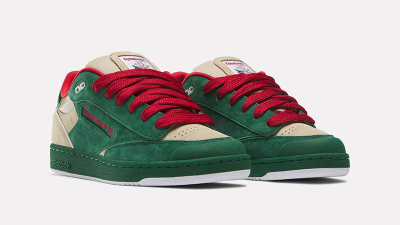 Reebok Club C Bulc Dark Green Oat front