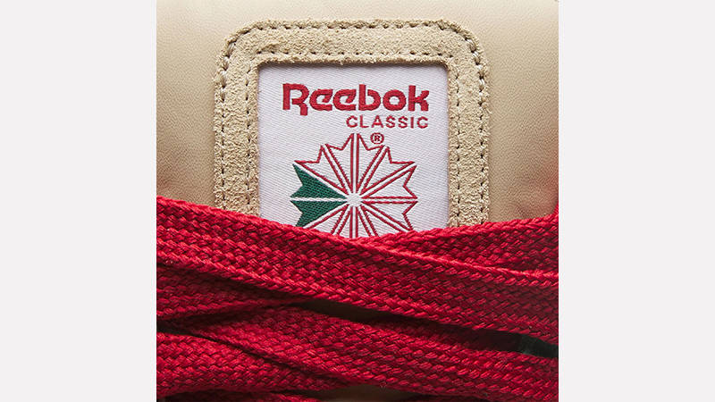 Reebok Club C Bulc Dark Green Oat tongue