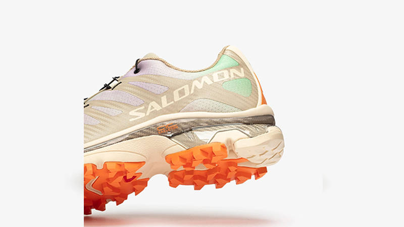 Salomon XT-4 OG Aurora Borealis Bird Of Paradise heel
