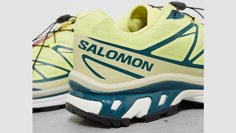 Salomon XT-6 Lime heel