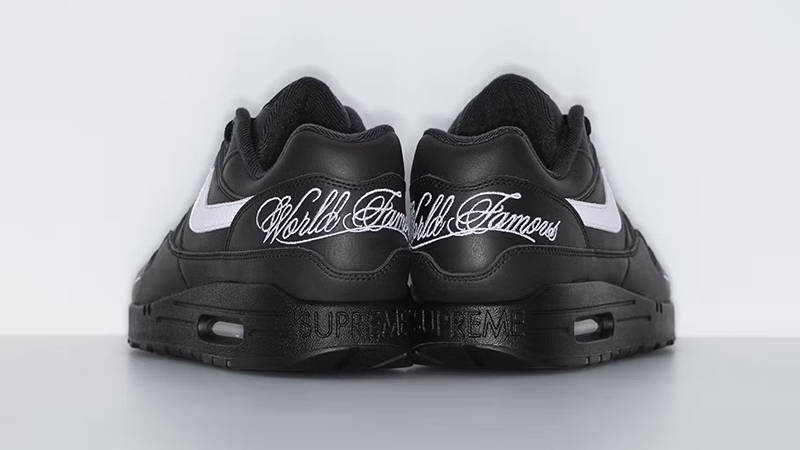 【Nike x Supreme】 Air Max 1 '87 Black White HF8813-001 Nike Air Max 1 '87 SP Supreme Black White (HF8813-001