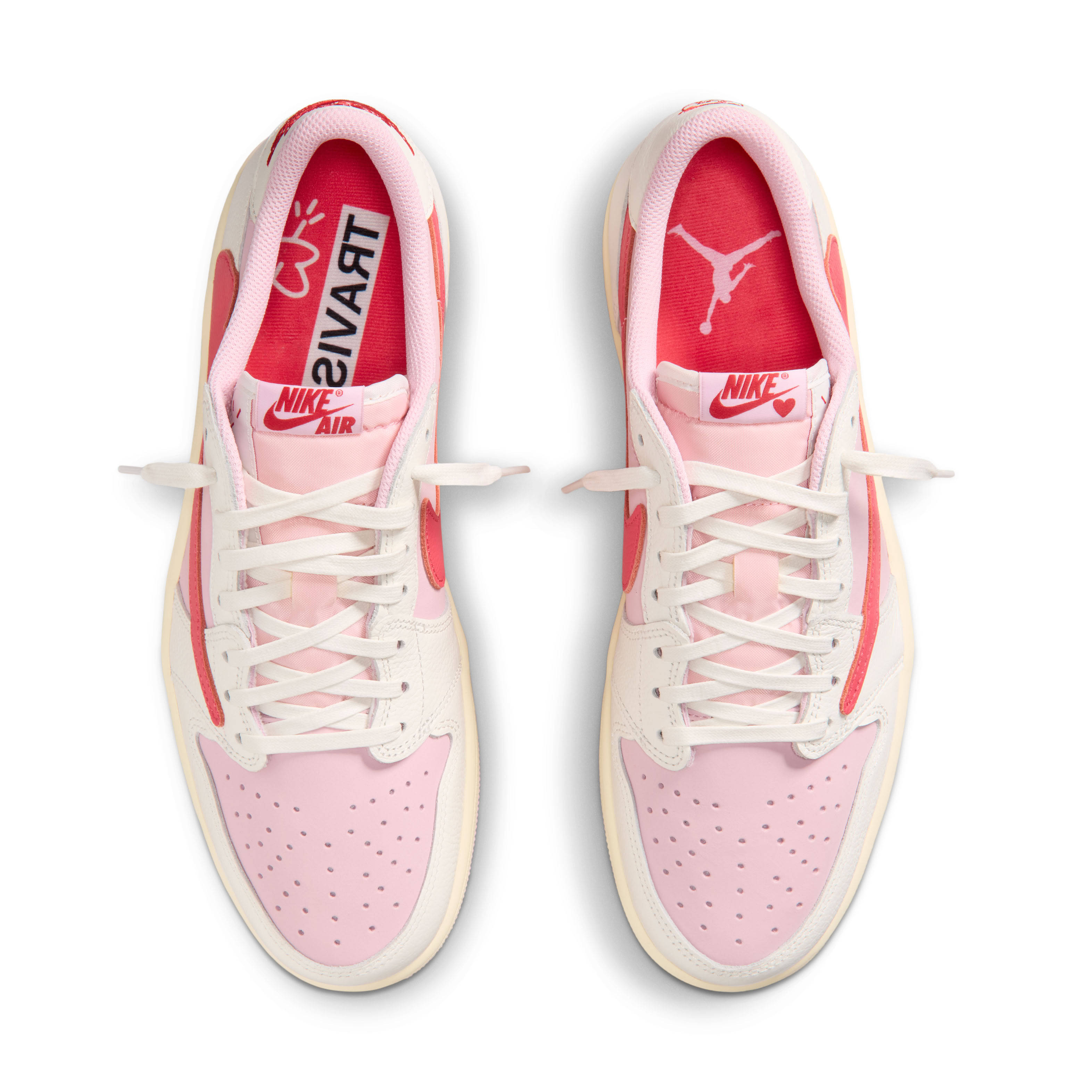 Travis Scott x Air Jordan 1 Low OG Shy Pink Top