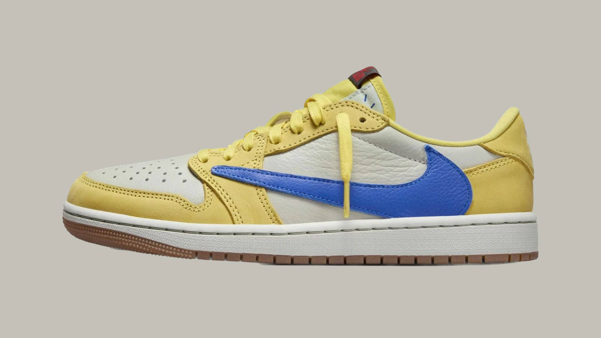 Travis Scott x Air Jordan 1 Low OG "Canary" | DZ4137-700 | Side