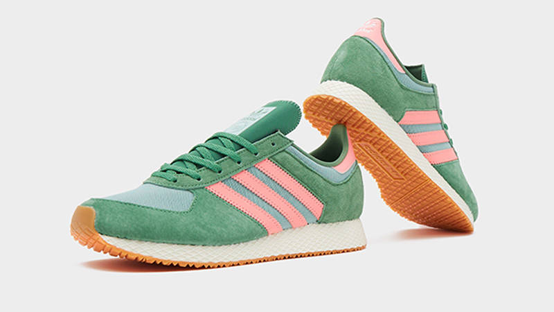 adidas gazelle silver green womens adidas Gazelle Indoor 'Green Glow Pink' Women's Shoes 5