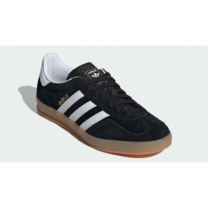 adidas Gazelle Indoor Black Gum Front