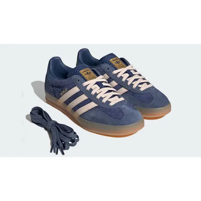adidas Gazelle Indoor Dark Blue Bliss Orange JI0322 Front