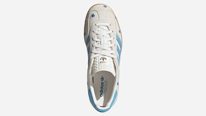 adidas Gazelle Indoor Floral Beige Light Blue Middle