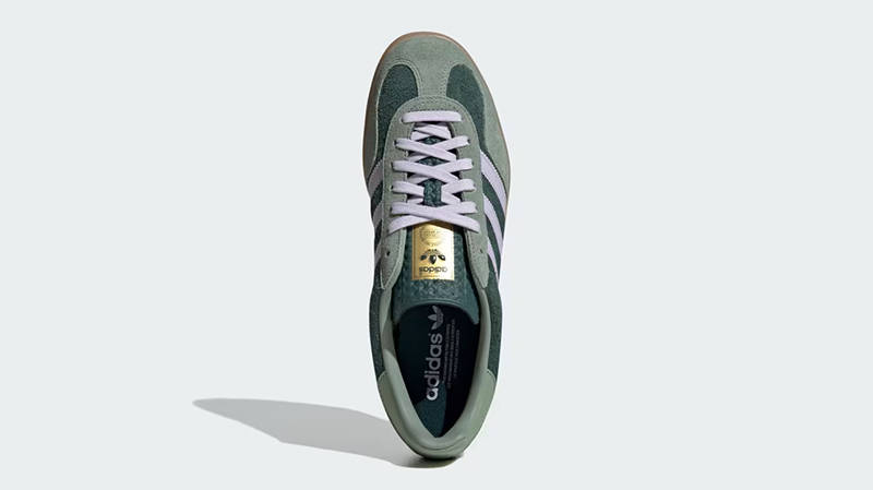 adidas Gazelle Indoor Mineral Green Silver JI0323 Top