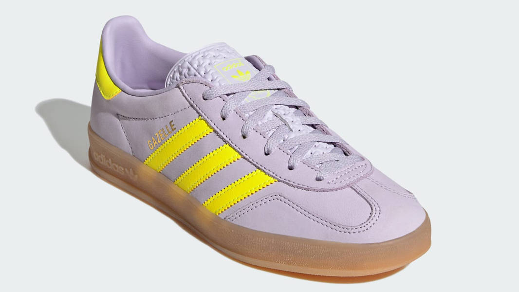 adidas Gazelle Indoor Silver Yellow Front