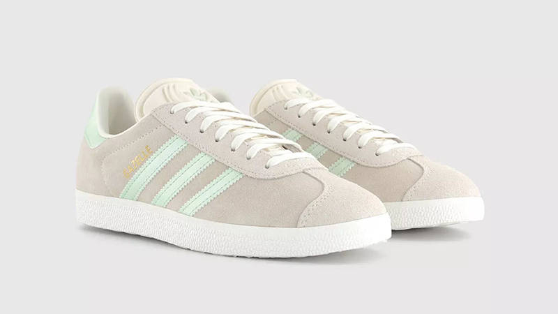 adidas Gazelle Linen Green Metallic IG4397 font