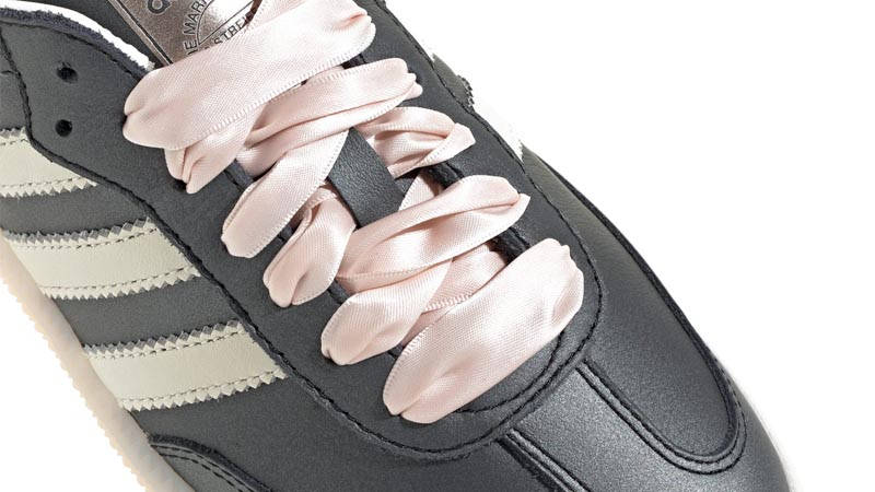 ★★Adairs★★ Samba OG W Black White Pink IH8047 IH8047 adidas Originals Samba OG Ribbon Laces Black Pink